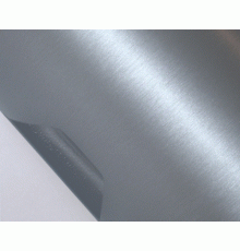 Шлифованный алюминий серебро 1 п.м. (152 см х 100 см)
