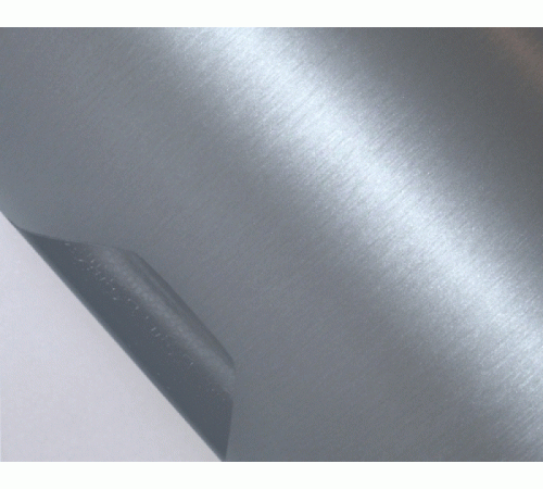 Шлифованный алюминий серебро 1 п.м. (152 см х 100 см)