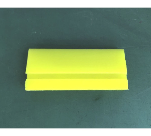 Желтая  выгонка Turbo SOFT для PPF, 11,7 см., прямоугольная