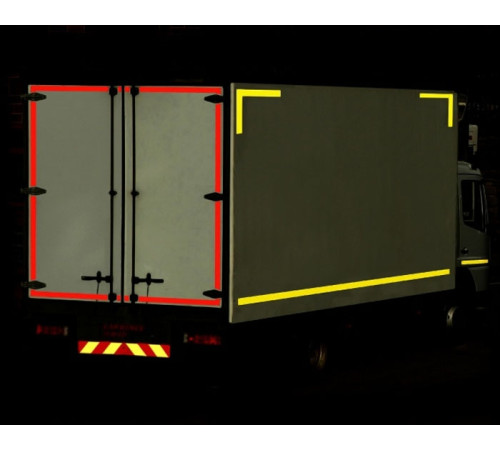 Светоотражающая желтая лента для авто