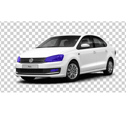 VW Polo sedan 1 Комплект пленки на фары + птф