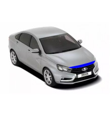 Lada Vesta  защитная полоса на капот и антигравийной пленки (МИНИ)