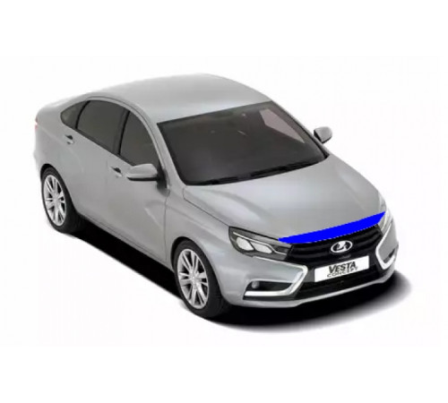 Lada Vesta  защитная полоса на капот и антигравийной пленки (МИНИ)