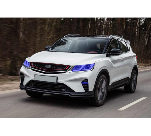 Geely Coolray Комплект пленки на передние фары + ДХО