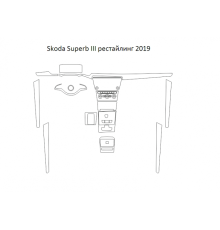 Лекала салона (Full) Skoda Superb III Рестайлинг 2019