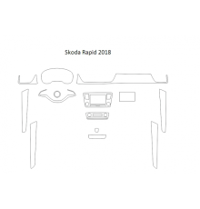 Лекала салона (Full) Skoda Rapid 2018
