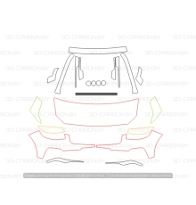 Комплект лекал базовый + из антигравийной пленки для Geely Atlas PRO