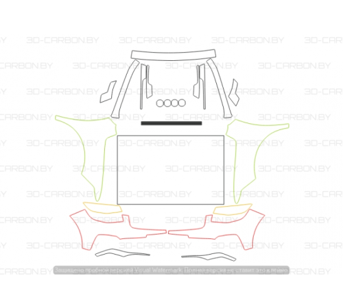 Комплект лекал стандарт + из антигравийной пленки для Geely Atlas PRO
