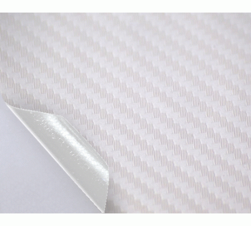 пленка под карбон 3D - Белый