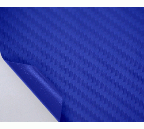 пленка под карбон 3D - Синий