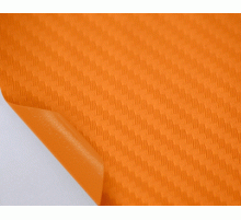 пленка под карбон 3D - Оранжевый