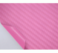 пленка под карбон 3D - Розовый