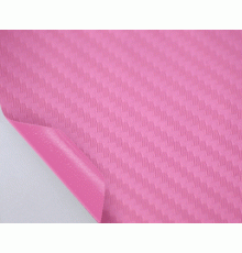 пленка под карбон 3D - Розовый