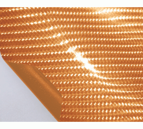 пленка под карбон 4D - Оранжевый глянец