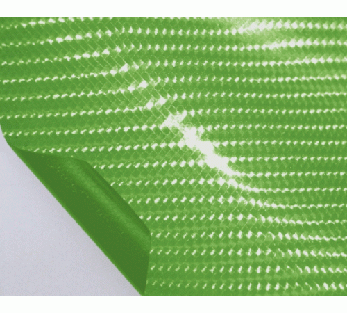 пленка под карбон 4D - Салатовый глянец