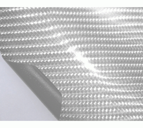 пленка под карбон 4D - Серебристый глянец