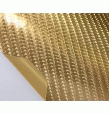 пленка под карбон 4D - золотой хром