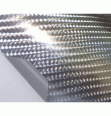 пленка под карбон 4D - Серебряный хром