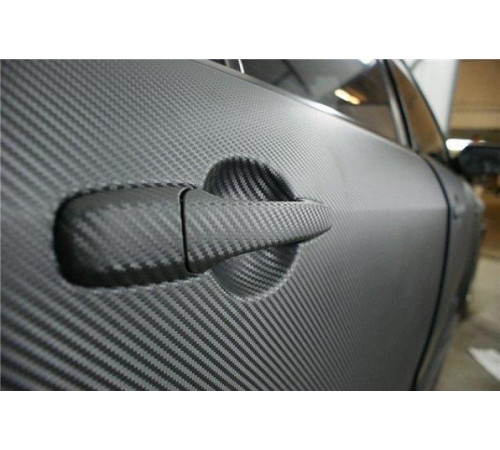 Пленка под карбон 3d черная 1п.м. (100см х 152 см)