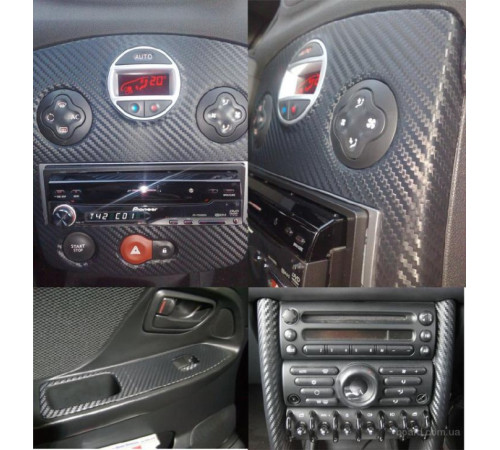 Пленка под карбон 3d черная 1п.м. (100см х 152 см)