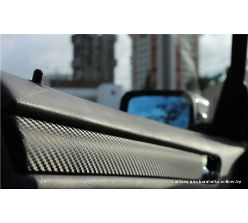 Пленка под карбон 3d черная 1п.м. (100см х 152 см)