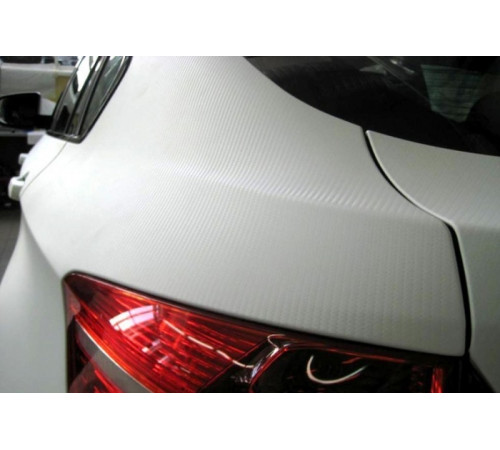 Пленка под карбон 3d Белая 1п.м. (100см х 152 см)