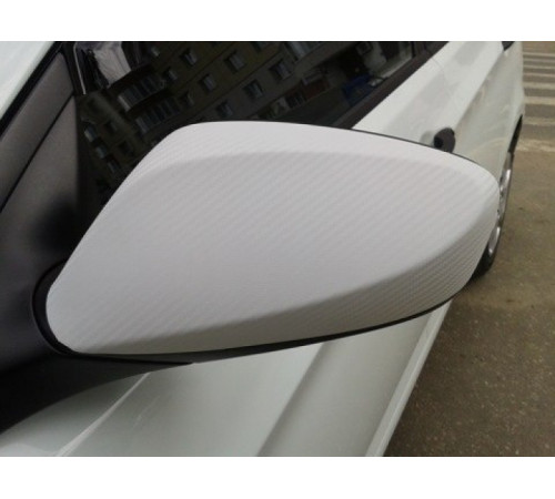 Пленка под карбон 3d Белая 1п.м. (100см х 152 см)