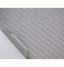 Пленка под карбон 3d Серебро 1п.м. (100см х 152 см)