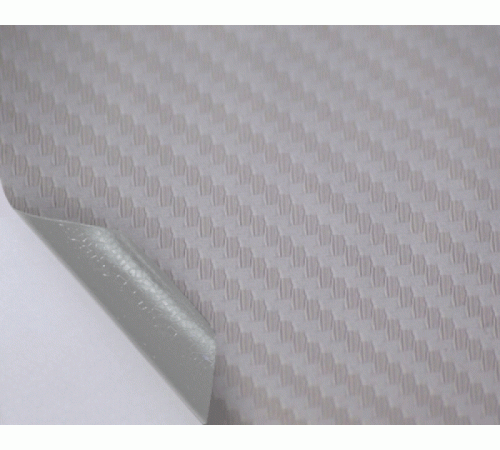 Пленка под карбон 3d Серебро 1п.м. (100см х 152 см)