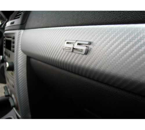 Пленка под карбон 3d Серебро 1п.м. (100см х 152 см)