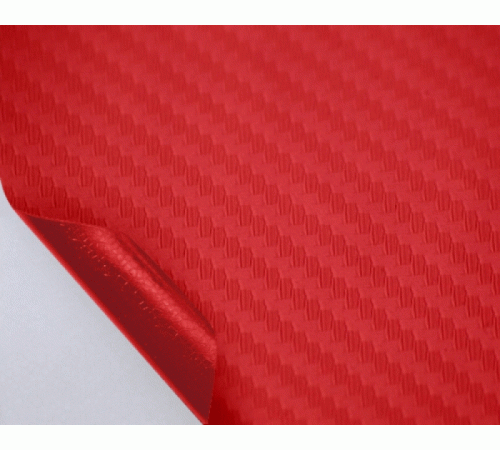 Пленка под карбон 3d Красная 1п.м. (100см х 152 см)