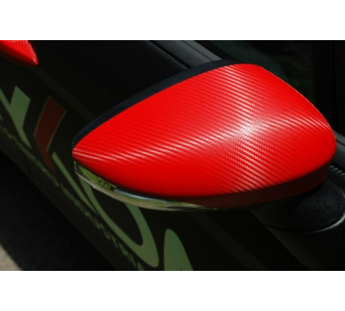 Пленка под карбон 3d Красная 1п.м. (100см х 152 см)