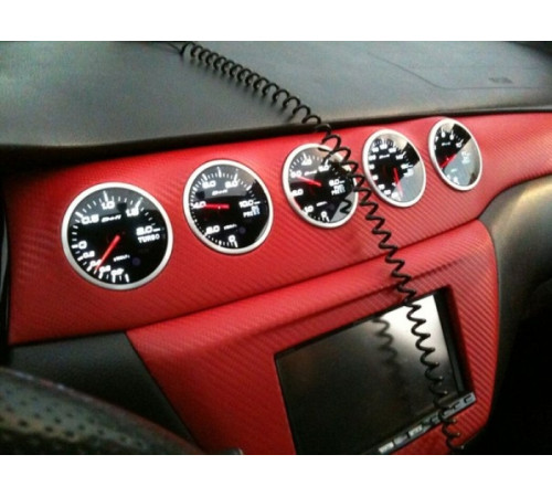 Пленка под карбон 3d Красная 1п.м. (100см х 152 см)