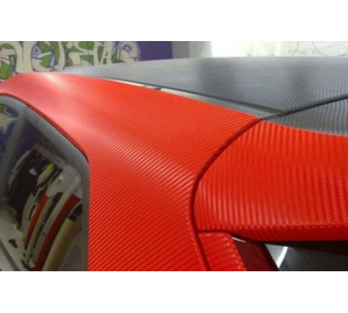 Пленка под карбон 3d Красная 1п.м. (100см х 152 см)