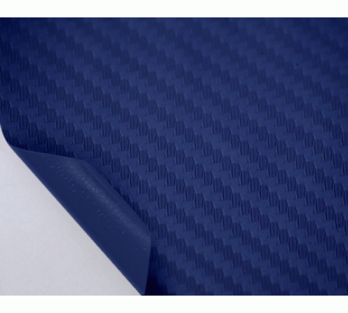 Пленка под карбон 3d Темно-синяя 1п.м. (100см х 152 см)
