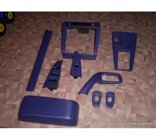 Пленка под карбон 3d Темно-синяя 1п.м. (100см х 152 см)