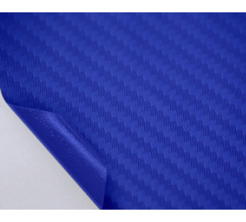 Пленка под карбон 3d синяя 1п.м. (100см х 152 см)