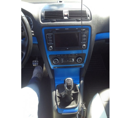 Пленка под карбон 3d синяя 1п.м. (100см х 152 см)