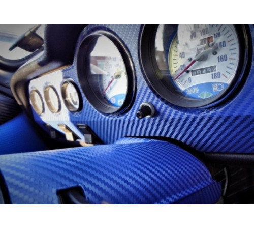 Пленка под карбон 3d синяя 1п.м. (100см х 152 см)