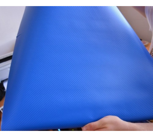 Пленка под карбон 3d синяя 1п.м. (100см х 152 см)