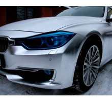 Матовый хром серебро 1,52 м х 1м