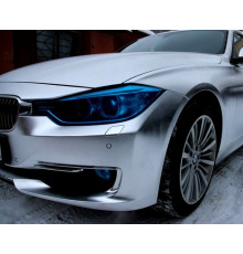 Матовый хром серебро 1,52 м х 1м