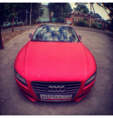 Матовый хром красный 1,52 м х 1м