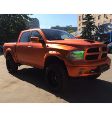 Пленка матовый хром Оранжевый 1.52м х 1м