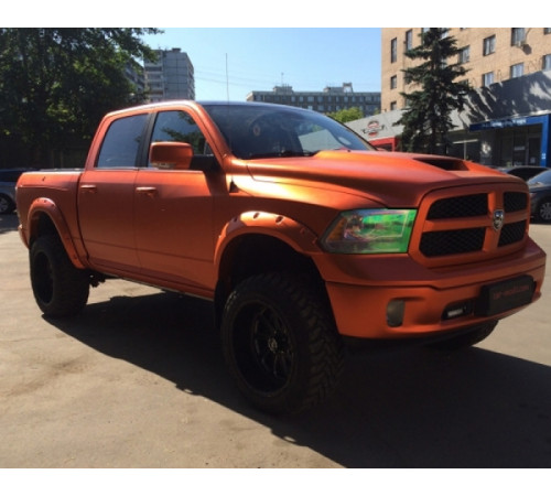 Пленка матовый хром Оранжевый 1.52м х 1м